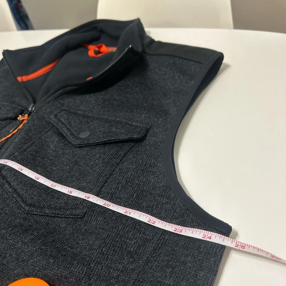Men’s Orvis Navy Blue outdoor performance fleece vest snap pockets size XL NWT